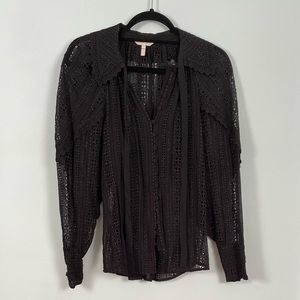 Rebecca Taylor Geo Eyelet Blouse